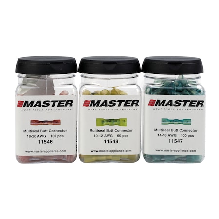 MASTER APPLIANCE Butt Splice Connector Jar, 14-60 AWG, Blu 11547